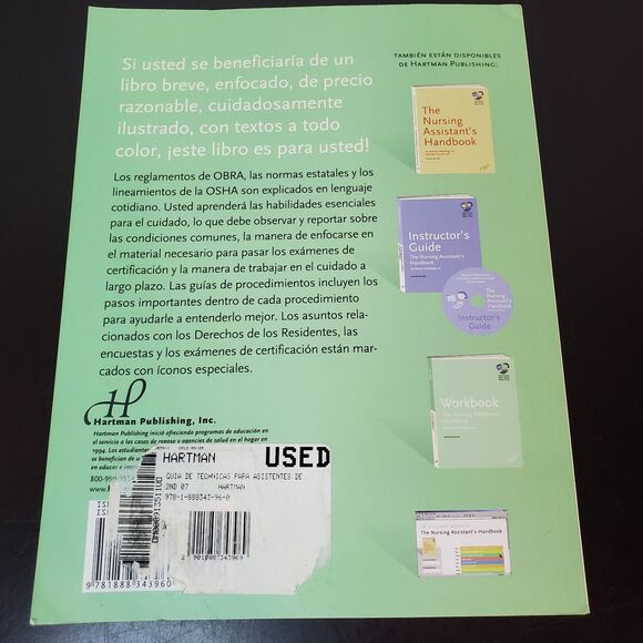 Guia de Technicas para Asistentes de Enfermeria (Spanish Edition) 2nd Edition - Picture 2 of 12